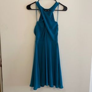 Teal Express Mini Dress